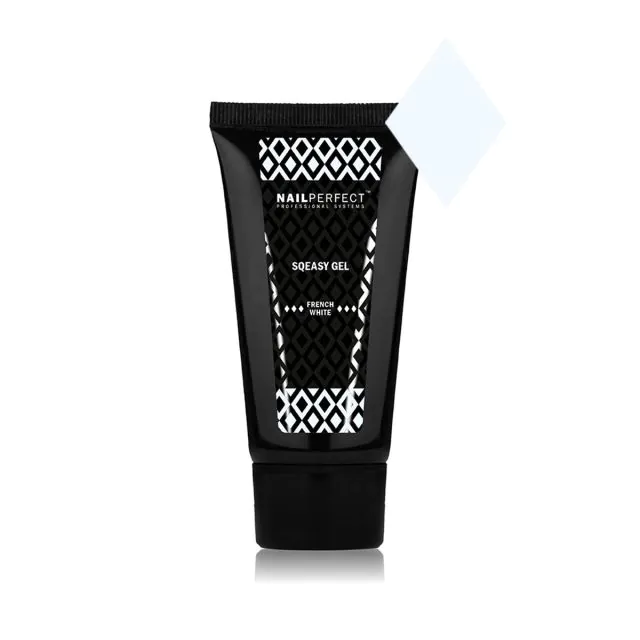 NailPerfect Sqeasy Gel French White 60g